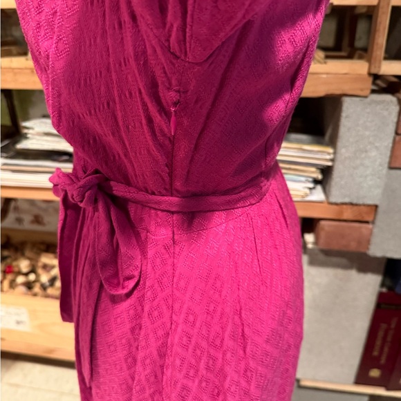 Maeve Fuchsia Wrap Midi Dress - Picture 3 of 6